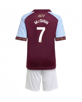 Billige Fotballdrakt Aston Villa John McGinn #7 Replika Hjemmedraktsett Barn 2025-26 Kortermet (med bukser)